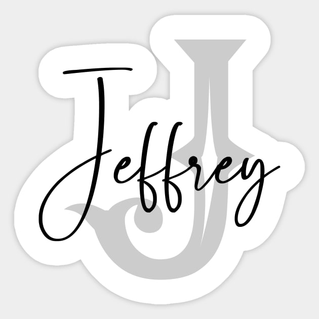 Jeffrey Second Name, Jeffrey Family Name, Jeffrey Middle Name Sticker by Huosani